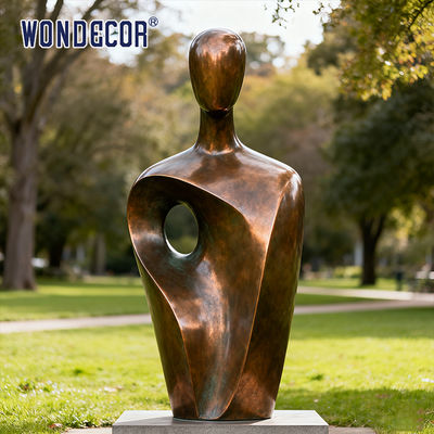 Large Outdoor Abstract Figure Copper Sculpture, Art Landscape Decorative Ornament