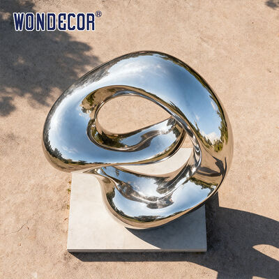 Outdoor Park Large-Scale Abstract Metal Art "Resonating Vortex" Stainless Steel Sculpture