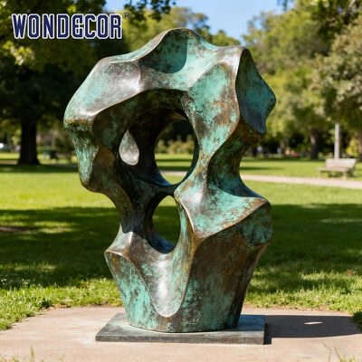 Large-Scale Abstract Rockery Bronze Sculpture for Garden Decoration